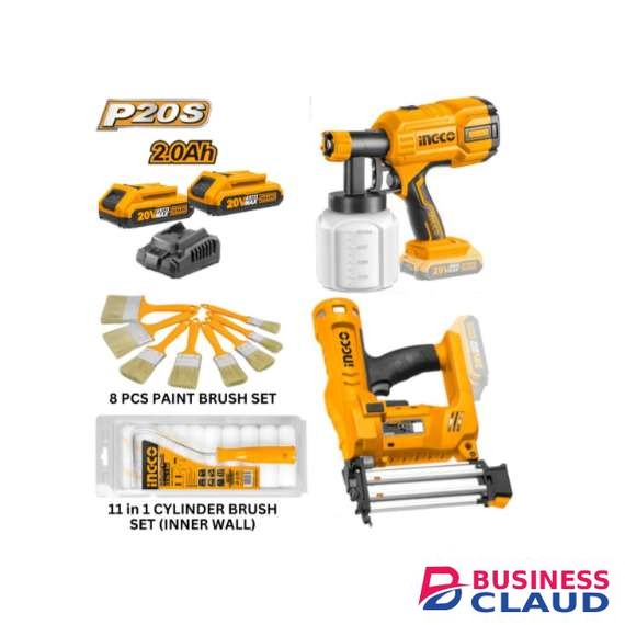 Ingco COSLI23016 20V LI-ION Cordless 2 PCS Combo Kit