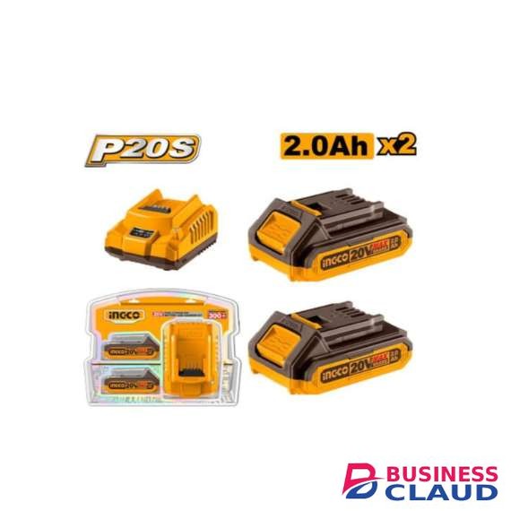 Ingco FBCPK1222 20V LI-ION 2.0Ah Battery and Charger Kit