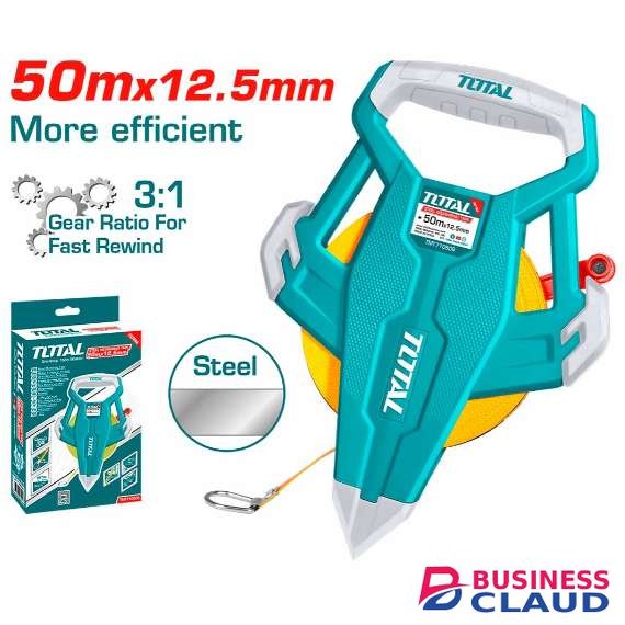 Total TMT710506 50mx12.5mm Steel measuring tape