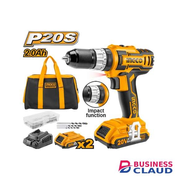 Ingco CIDLI2002 20V LI-ION 45Nm Cordless Impact Drill