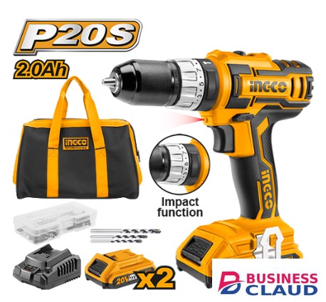 Ingco CIDLI2002 20V LI-ION 45Nm Cordless Impact Drill