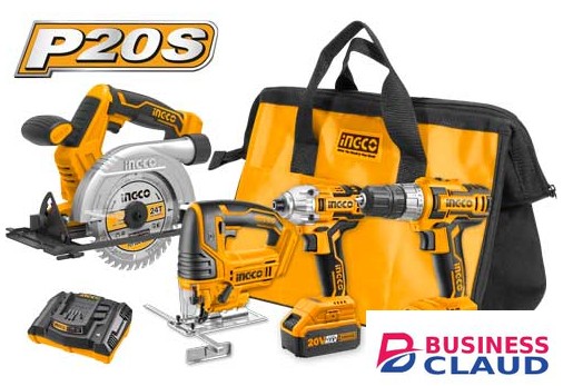 Ingco CKLI2010 20V Cordless LI-ION Combo Kit