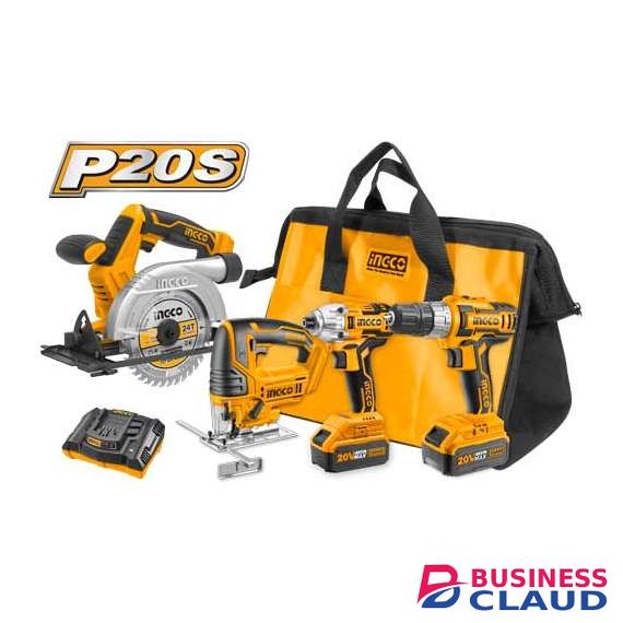 Ingco CKLI2010 20V Cordless LI-ION Combo Kit