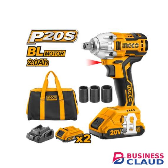 Ingco CIWLI2001 20V LI-ION 300Nm Cordless Impact Wrench