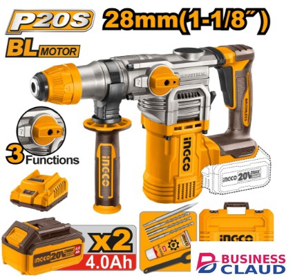 Ingco CRHLI202882 L-ION 20V Rotary Hammer