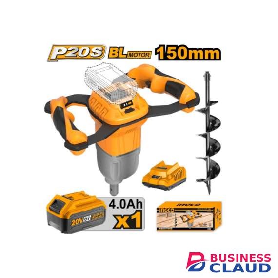 Ingco CEALI208011 20V Cordless LI-ION Earth Auger