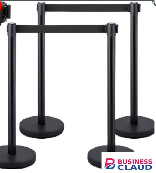 Sunpower BPSSQUEUE Black Base And Pole With 2M Silver Strap