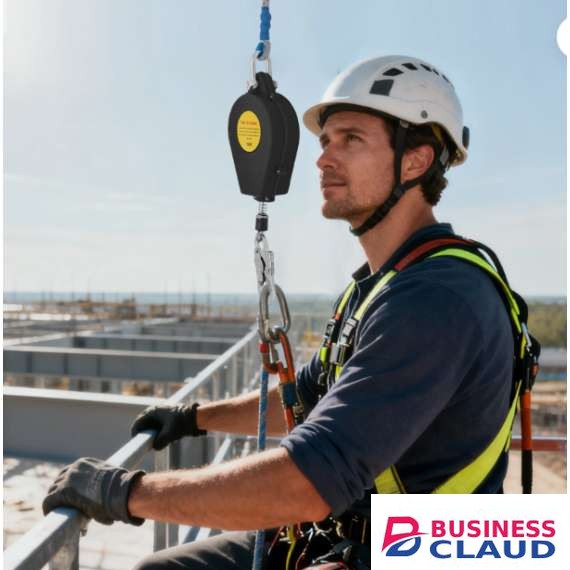 Retractable Lifeline 10Meter With Steel Cable, Fall Arrest System With Carry Bag