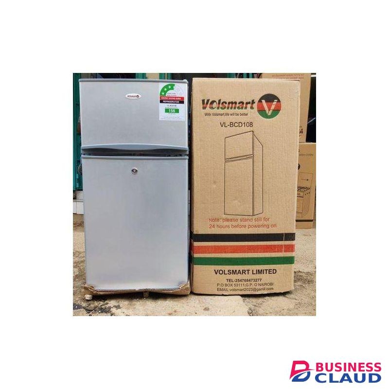 VOLSMART 108l Double Door Fridge With fridge guard