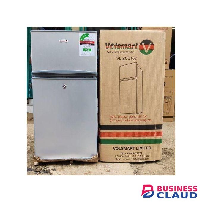 VOLSMART 108l Double Door Fridge With fridge guard