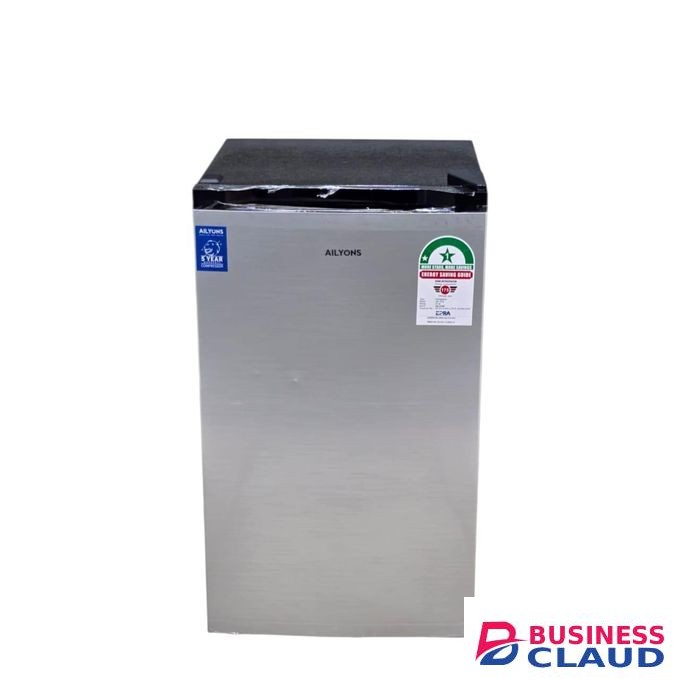 AILYONS 92L Single Door Fridge Compact, Energy Saving, Fast Cooling Refrigerator - Silver Mini Refrigerator