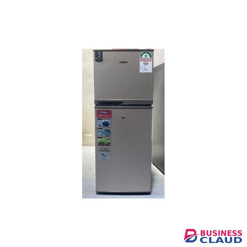 Ecomax 118 L Double Door Refrigerator Energy Efficient Saver with Free Fridge Guard Compact Home & Office Fridge