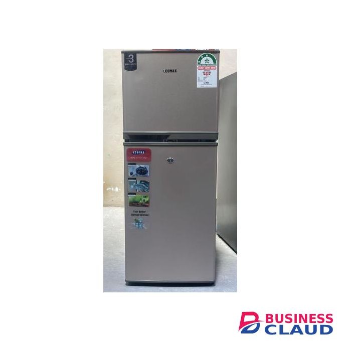 Ecomax 118 L Double Door Refrigerator Energy Efficient Saver with Free Fridge Guard Compact Home & Office Fridge