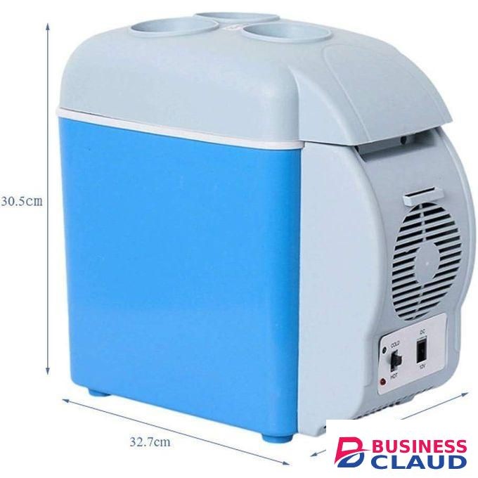 12v Mini Fridge, Car Refrigerator Portable Personal Freezer Fridge, Low Noise, 7.5L Thermoelectric Cooler and Warmer Retro Mini Fridge, for Car, Bedroom, Office
