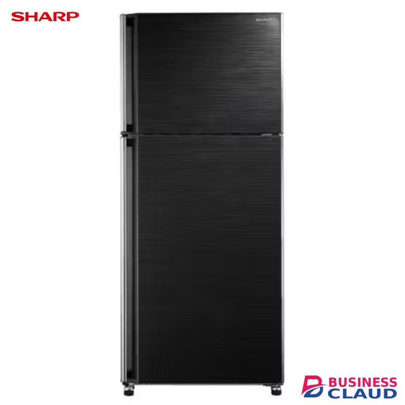 Sharp No Frost Refrigerator 396Ltr Double Door Refrigerator Top Mounted Freezer Silver Ag+ Nano Deodorizer Filter Energy Efficient - 3yr Warranty