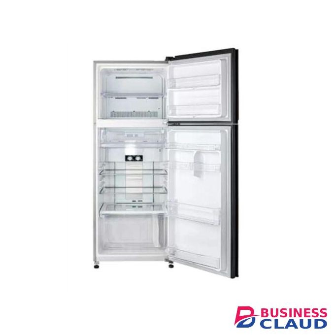Tornado No Frost Refrigerator 386Ltr Double Door Refrigerator Top Mounted Freezer Silver Ag+ Nano Deodorizer Filter Energy Efficient - 3yr Warranty Made in Egypt