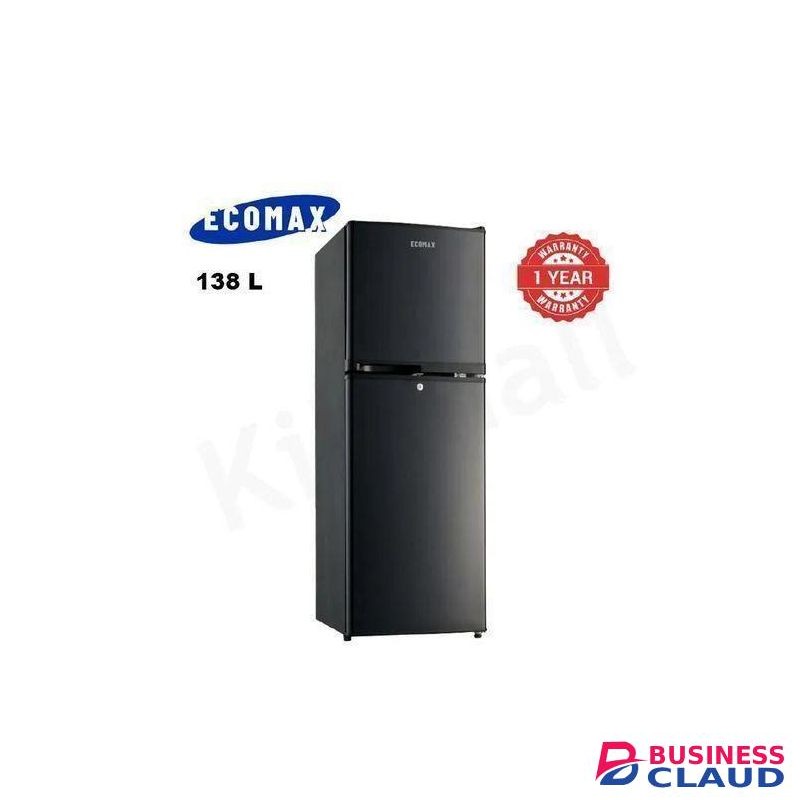 Ecomax 138L Double Door Fridge, 3 STAR RATING Energy Saving Refrigerator
