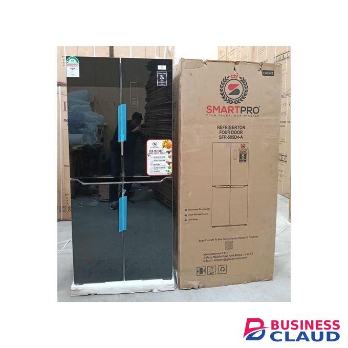 Smart Pro 421L four door glass body Refrigerator/fridge (model SFR-585D4-A)