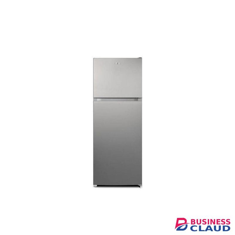 138 L FRIDGE Double Door Refrigerator Top Mounted Freezer 2 Star Energy Rating Direct Cool Deodorizer-Smell Buster - INOX LINE BRUSH