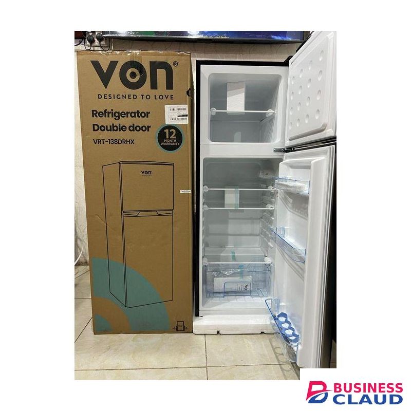 VON VRT-138DRHX Double Door refrigerator