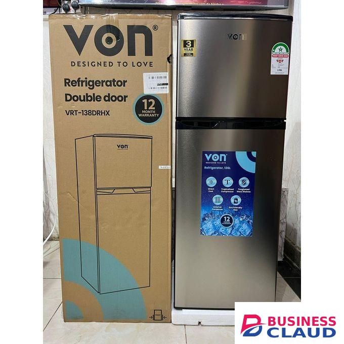 VON VRT-138DRHX Double Door refrigerator