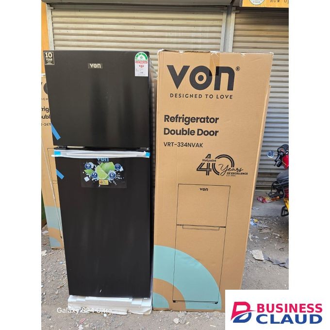 VON Double Door Refrigerator – 334 Litres No Frost