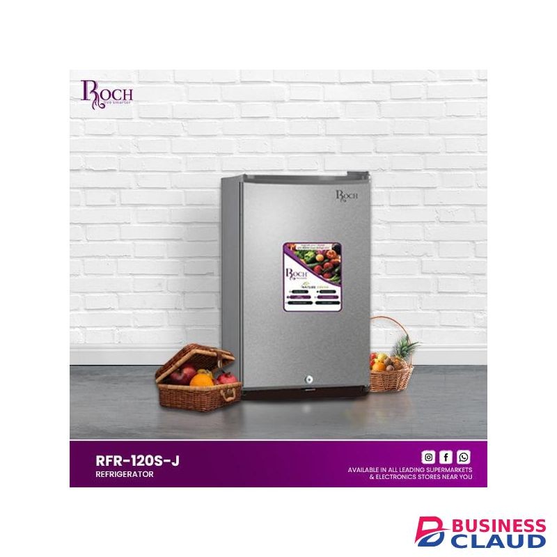 Roch Single Door Refrigerator - 90 Litres - Silver (1YR WRTY)