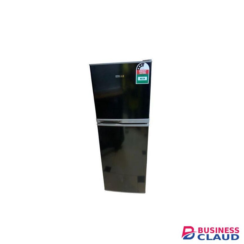 Ecomax double door 138l refrigerator BD-138 Black