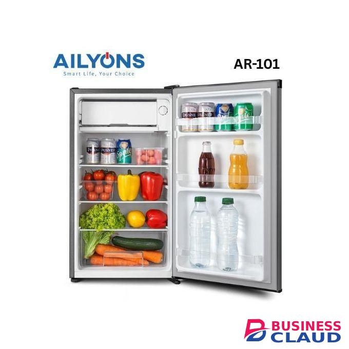AILYONS Refrigerator 92L, Single Door,(Direct Cool), Silver