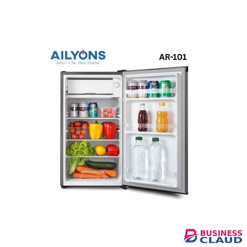 AILYONS Refrigerator 92L, Single Door,(Direct Cool), Silver