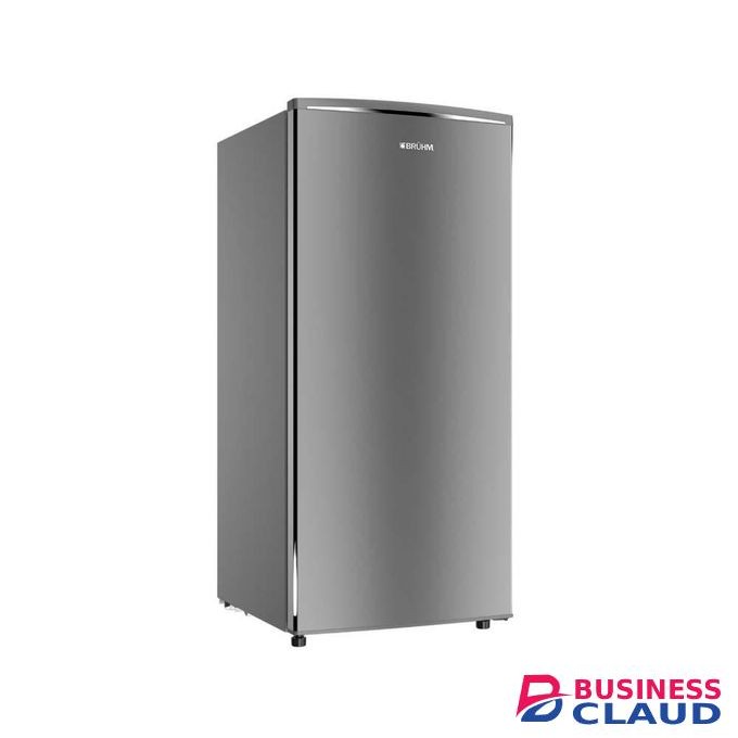 Bruhm BFS-90MD Single Door Refrigerator, 90L - Silver (1YR WRTY)