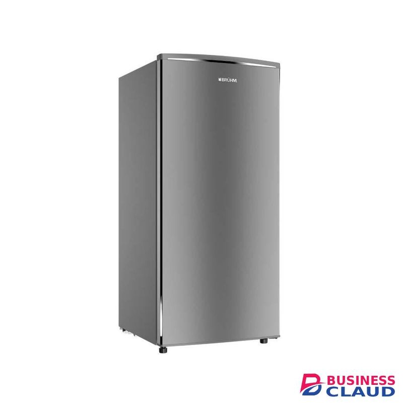 Bruhm BFS-90MD Single Door Refrigerator, 90L - Silver (1YR WRTY)