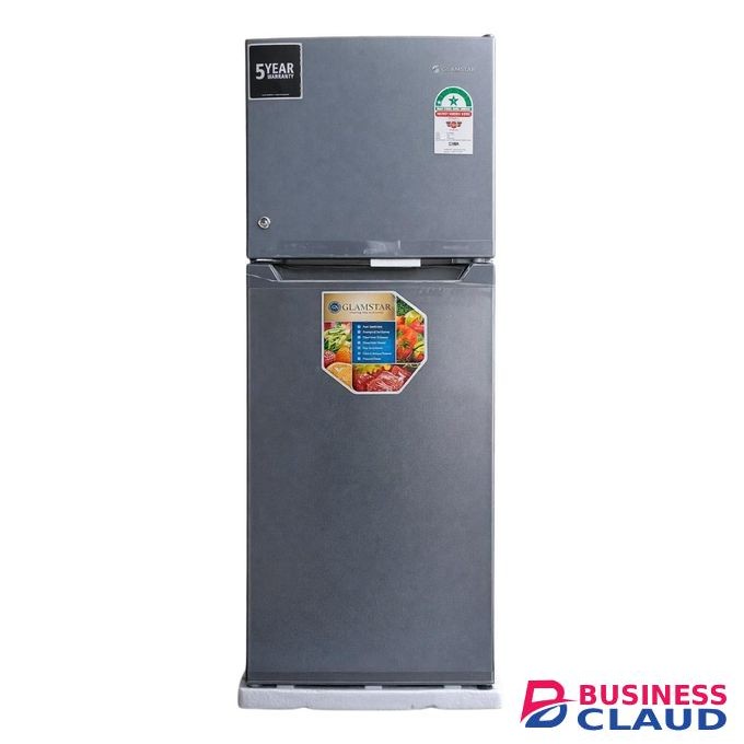 Glamstar GFR 175-DT-I Double Door Refrigerator, 138L - Silver (1YR WRTY)