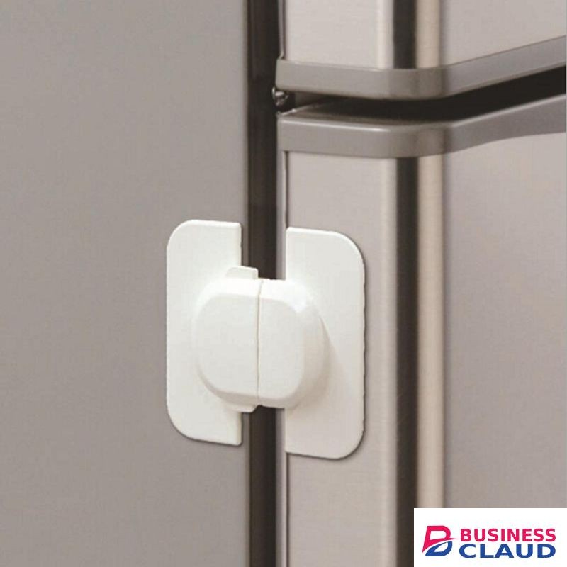 Refrigerator Fridge Freezer Door Locks Latch Adhesive Catch Toddler Kids Safety