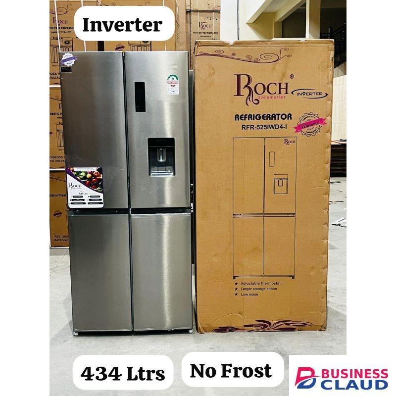 Roch ROSCH 4-DOOR REFRIGERATOR 434 LITRES Model: 525IWD4. With Water Dispenser