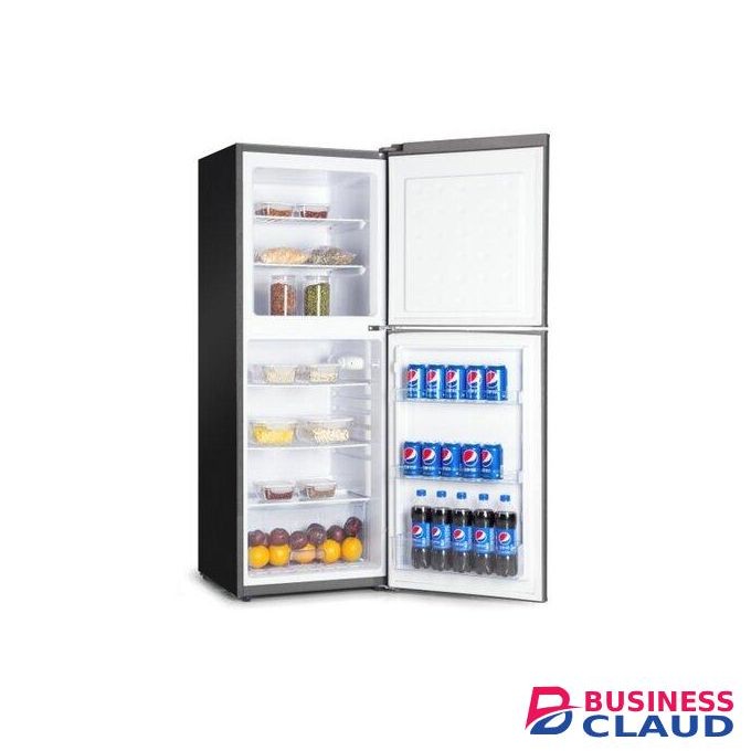 VON VRT-196DRHX Double Door 195L Direct Cool Refrigerator with Interior lighting, Ice and egg tray provided - Inox
