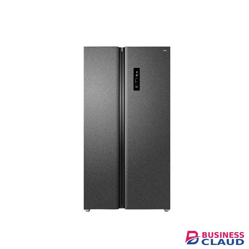 TCL Side By Side Refrigerator 430L, with Inverter Technology, Dark Grey (1YR WRTY)
