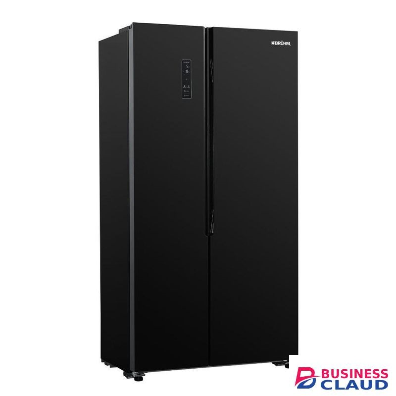 Bruhm 436L Side By Side No Frost Refrigerator (BFX-450ENG) Black (1YR WRTY)