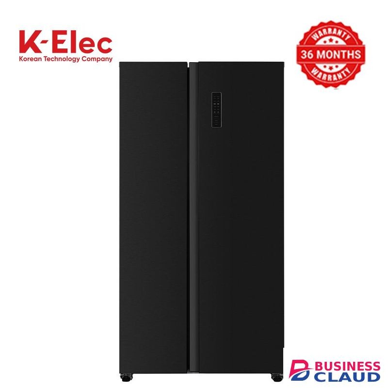 K-Elec 532L Side-By-Side, Total No Frost Black Refrigerator (Model No - KR86-SS-NFS-KBI) - (36Months Warranty)