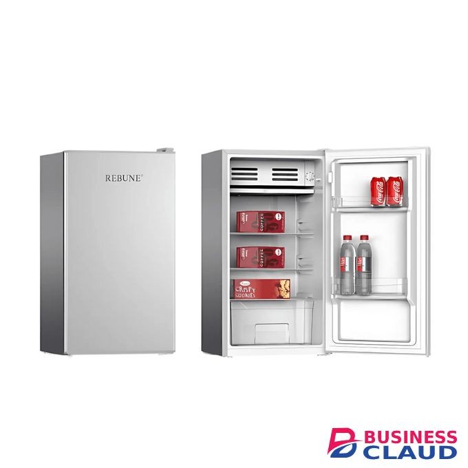 Rebune RE-BC-90S - PCM Silver Single Door Refrigerator, 90L, Silver (2YRs WRTY)