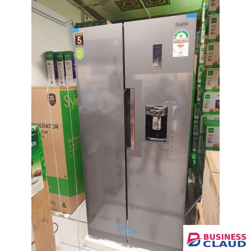 Syinix 460 litres side by side refrigerator with dispenser No frost