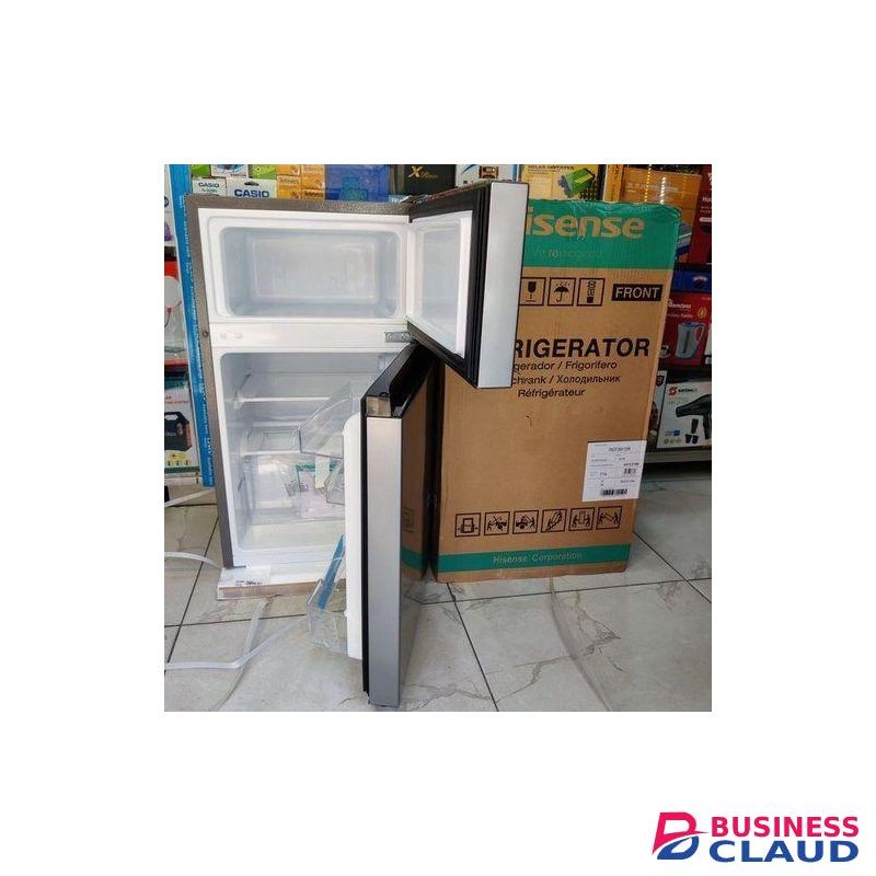 Hisense 91L Double Door Fridge Mini Bar Fridge Top Mounted Freezer