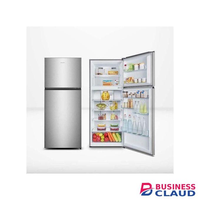 Hisense Fridge 424L Double Door Silver With Fridge Guard