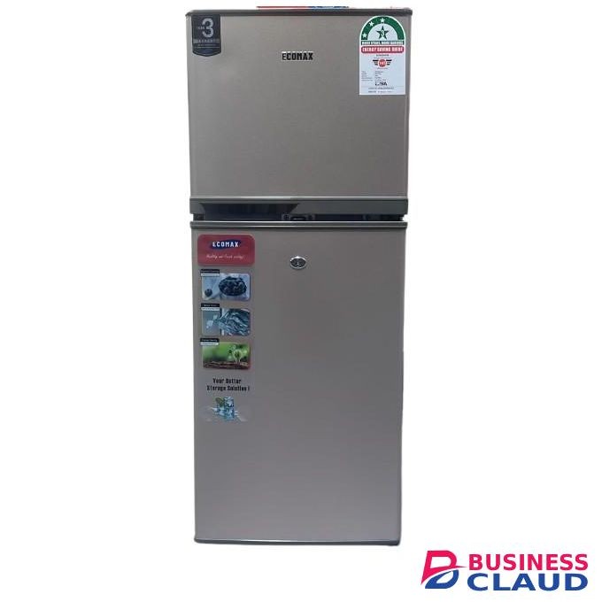 Ecomax 118L Double Door Fridge - Energy-Saving Cooling with Free Fridge Guard