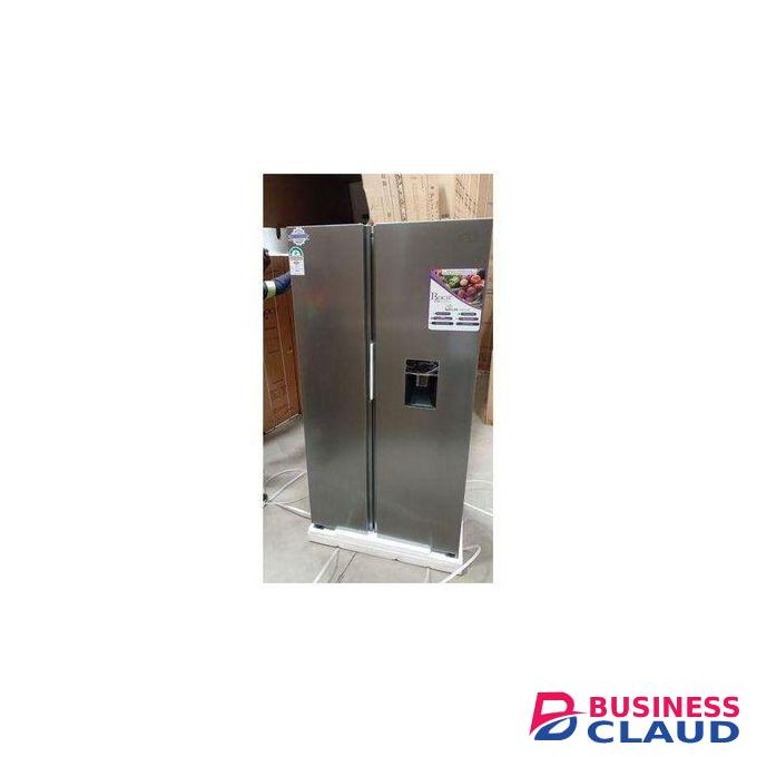Roch 439L Side By Side Fridge, Twin Door Fridge/Freezer With Water Dispenser