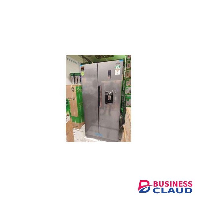 Synix 460 Litres, No Frost, Side by Side Fridge with Water Dispenser, 24 Months Warranty + Fridge Guard & Extension