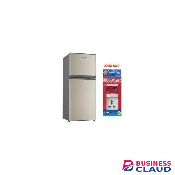 Ecomax 118 liters large capacity Double door fridge Energy Efficient Saver with a free gift of power fridge guard 1yr Warranty