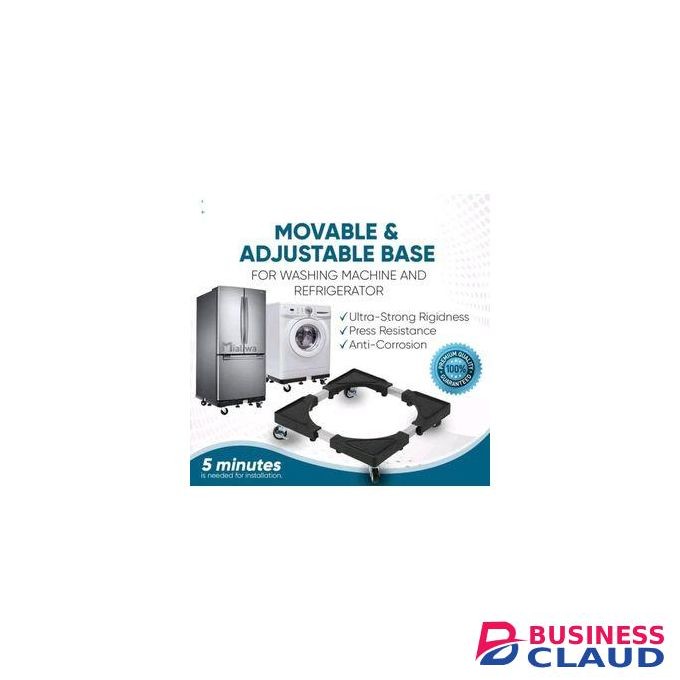 Share This Product Movable And Adjustable Base For Fridge, Washing Machine, Cooker, Refrigerator