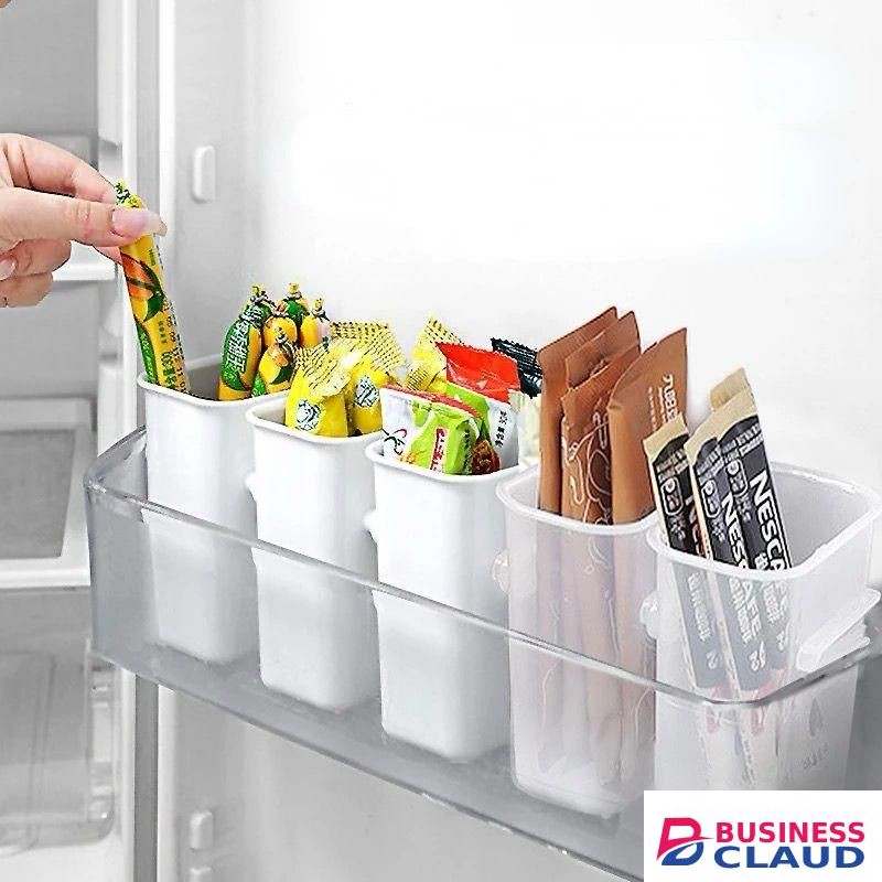 Fridge Organizer Food Fresh Storage Box Refrigerator Side 2pcs