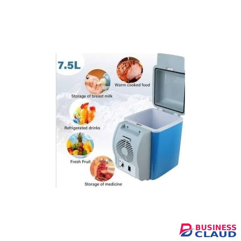 7.5L Portable Car Refrigerator Cooler & Warmer – Mini Electric Fridge 12V for Travel Camping Road Trips